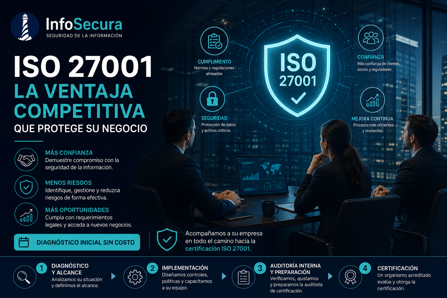 ISO 27001 en Uruguay: ventajas y cómo certificarse con InfoSecura